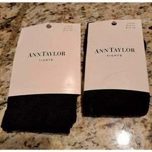 ANN TAYLOR NEW Black tights 2 pair